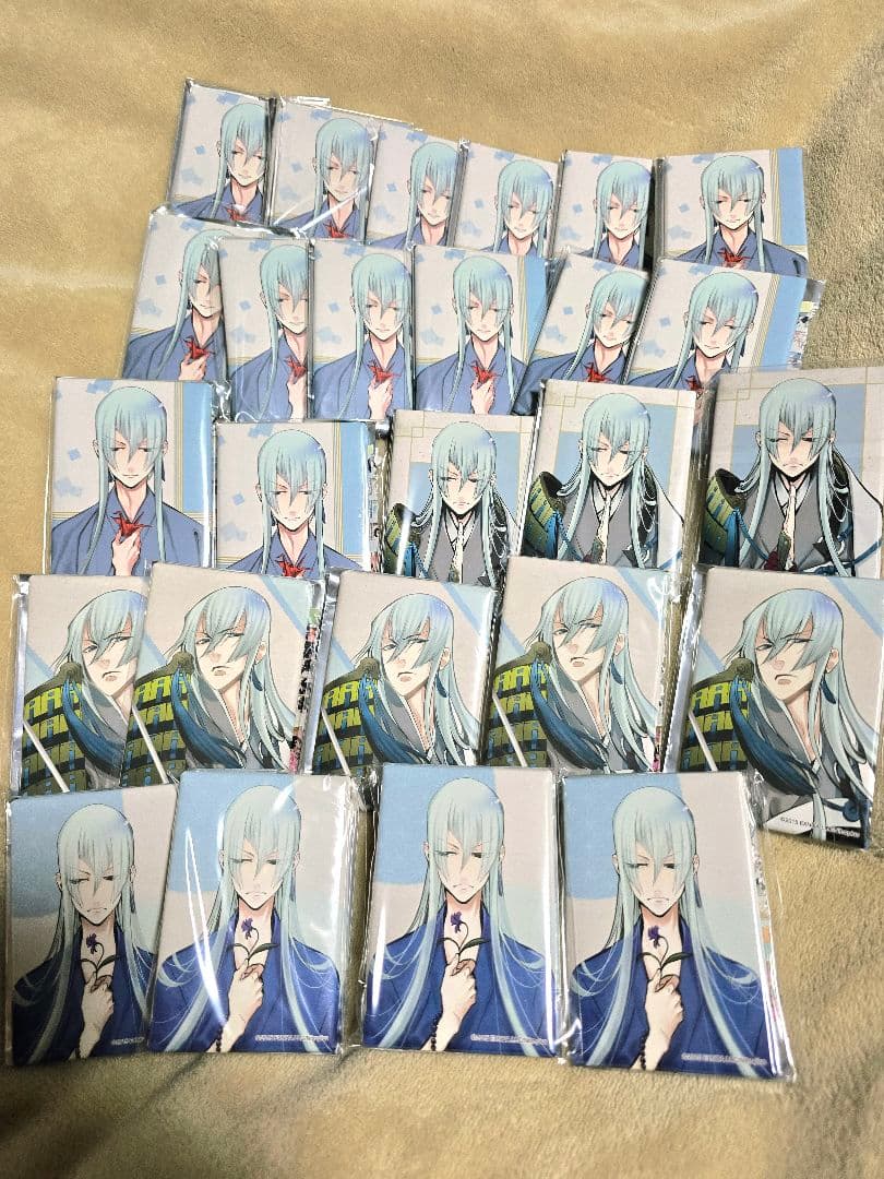 d*9様 刀剣乱舞 江雪左文字 スクエア缶バッジ