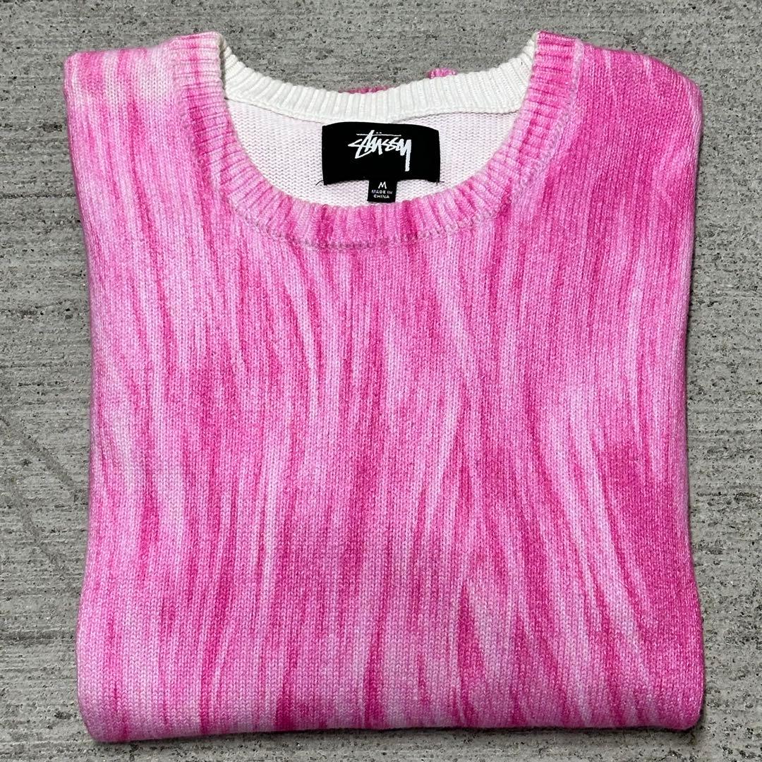 【即完】STUSSY printed fur sweater