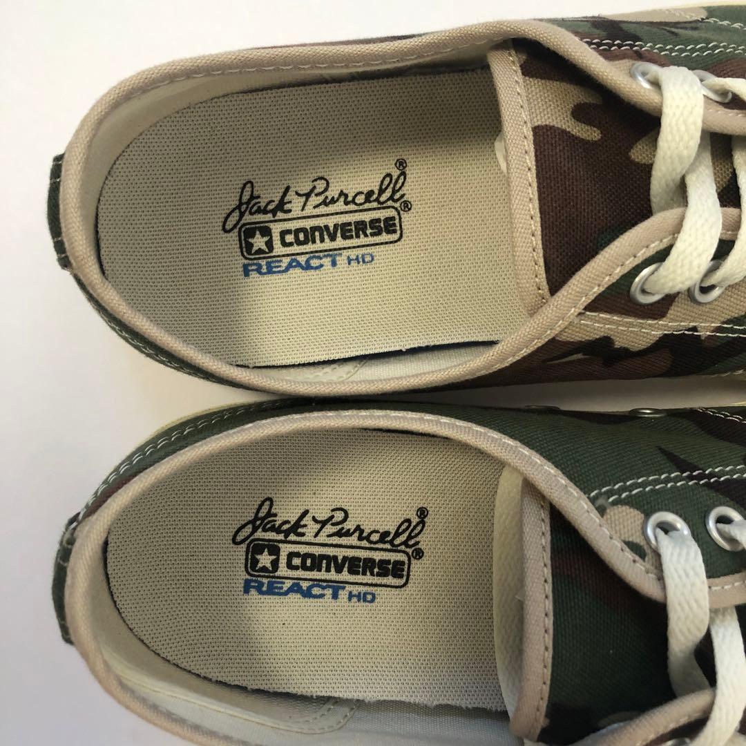 美品 converse コンバース ジャックパーセル キャンバス カモフラ カモ