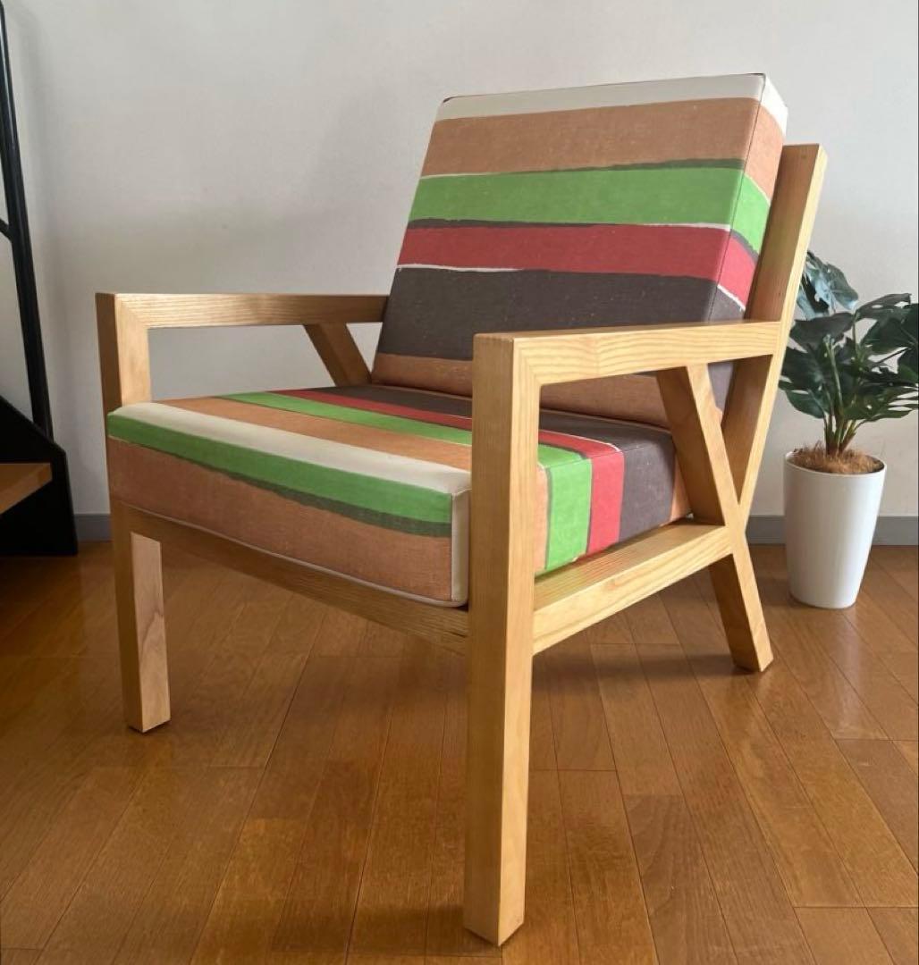 ハンバーガーチェア ① モダン　木製　　椅子　バーガーキング　カラフル　美品