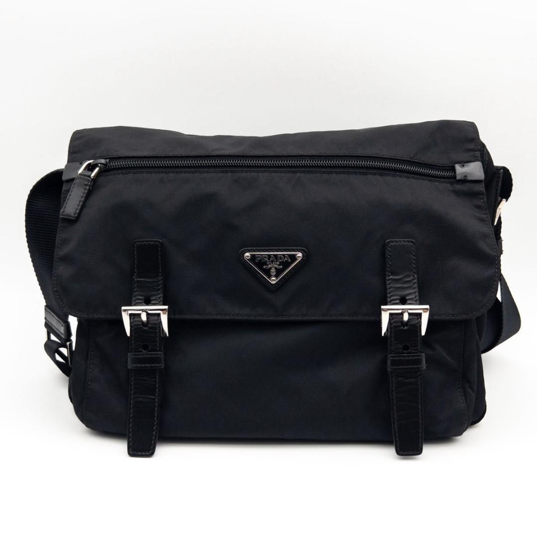 【極美品】PRADA テスートナイロン　メッセンジャーバッグ　トライアングルロゴ