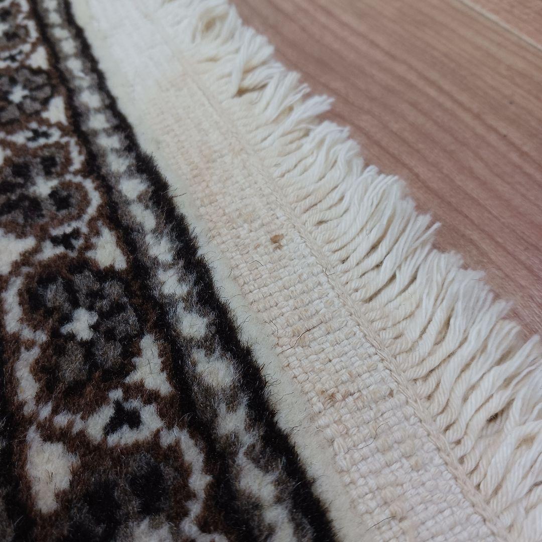 Y3881-1 トルコ カイセリ絨毯 ウール×コットン 手織り 大判