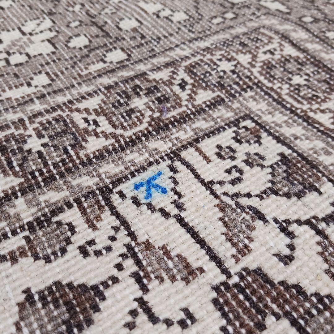 Y3881-1 トルコ カイセリ絨毯 ウール×コットン 手織り 大判