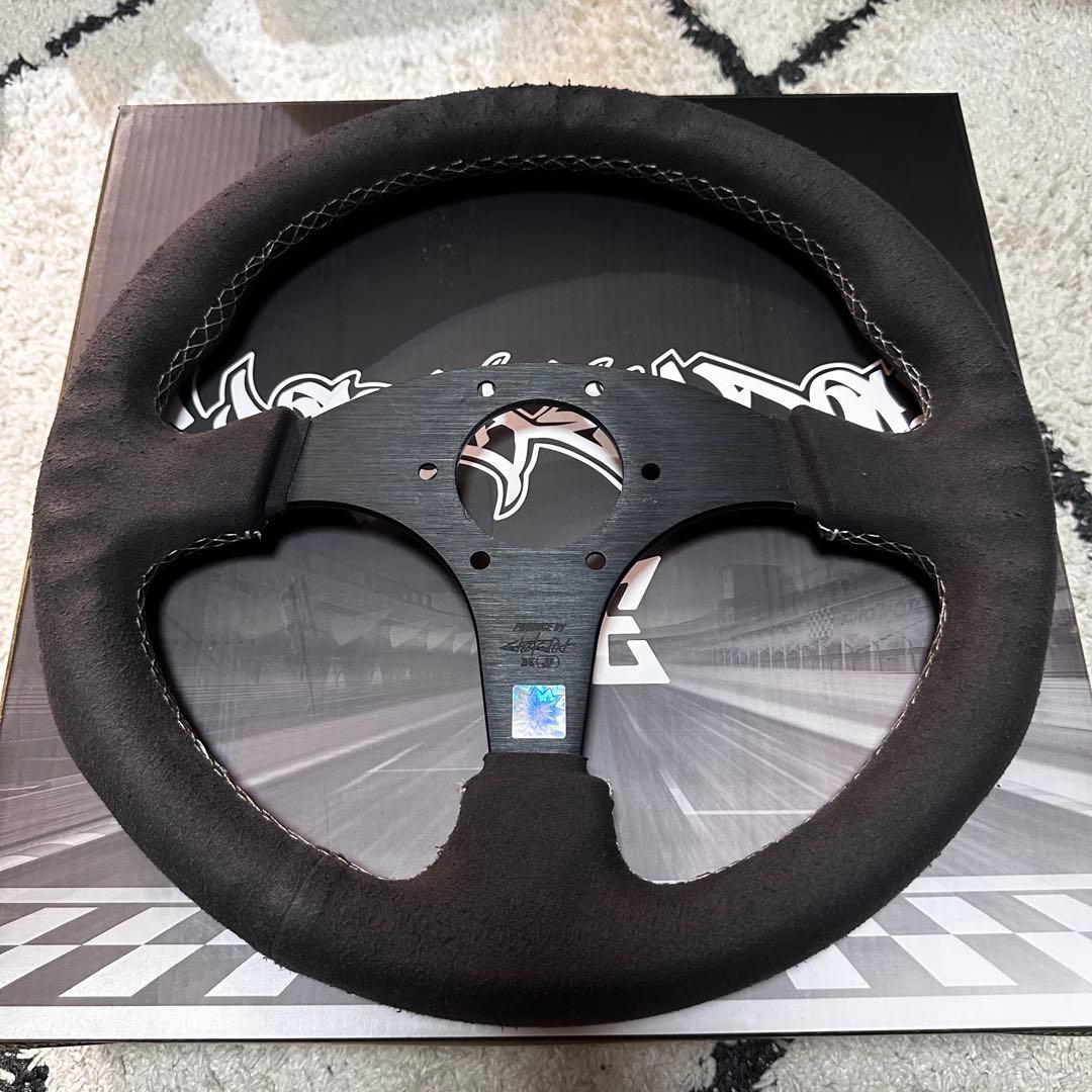 Ghost Expod ステアリング スウェード 33パイ ホーンボタン付き