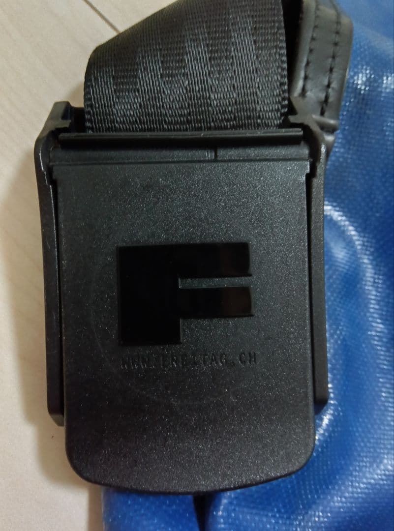 FREITAG 青 黄色 ストライプ ショルダーバッグ