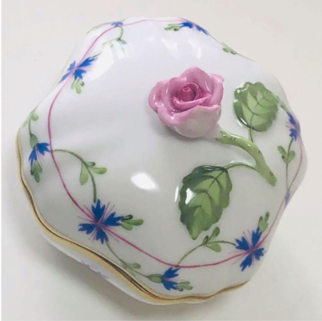 【 希少⠀】ヘレンド　アシツキボックス バラ