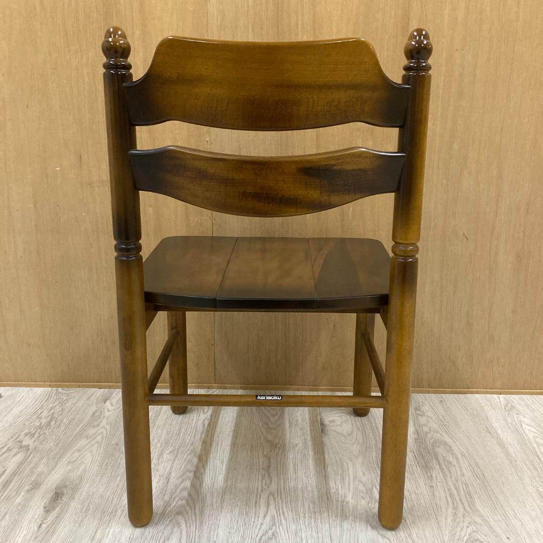 【カリモク】コロニアル　ダイニングチェア　ヴィンテージ
