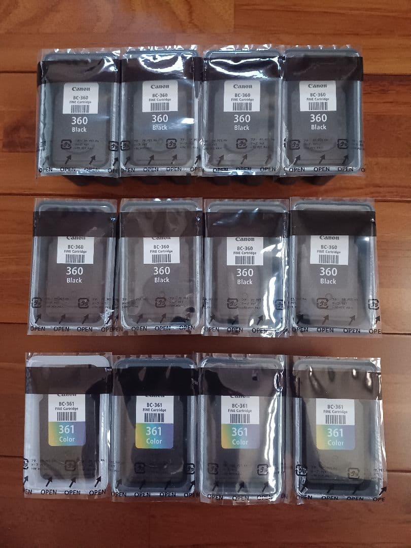 Canon　純正インクカートリッジ【使用済】BC-360 361