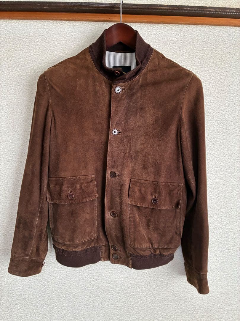 ブラウン スエード ジャケット