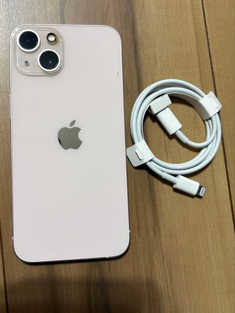 （値下げ）Apple iPhone 13 ピンク 充電ケーブル付き