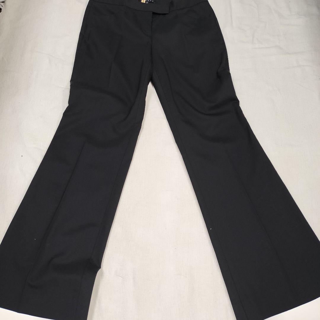 セオリー ノーカラージャケット フレアパンツ セットアップ　LANAI 黒