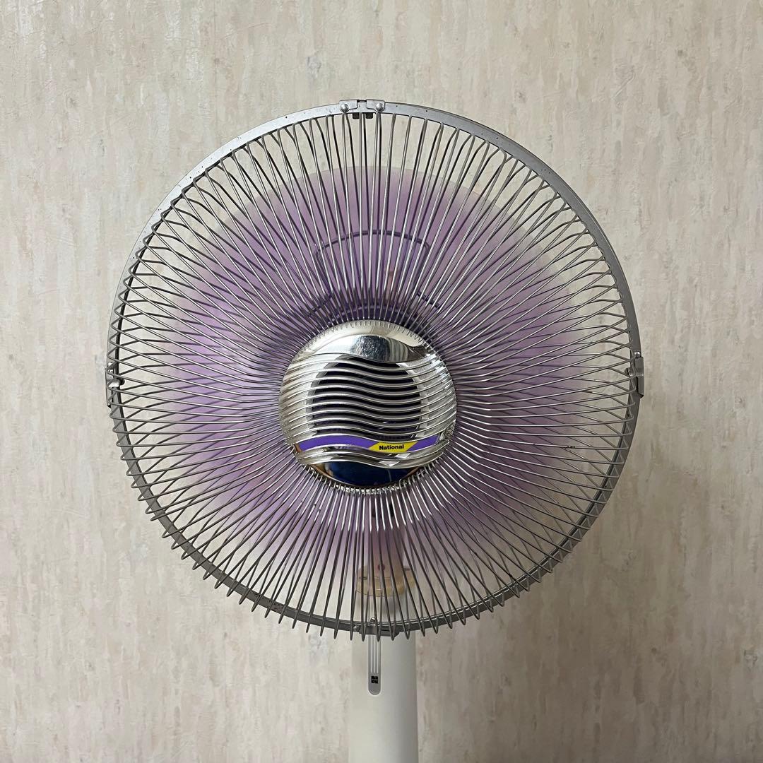 昭和レトロ扇風機　パープルファン