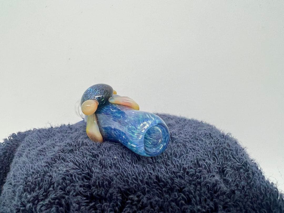 シーシャ　マウスピース　ガラス製ハンドメイド品ブルータートル