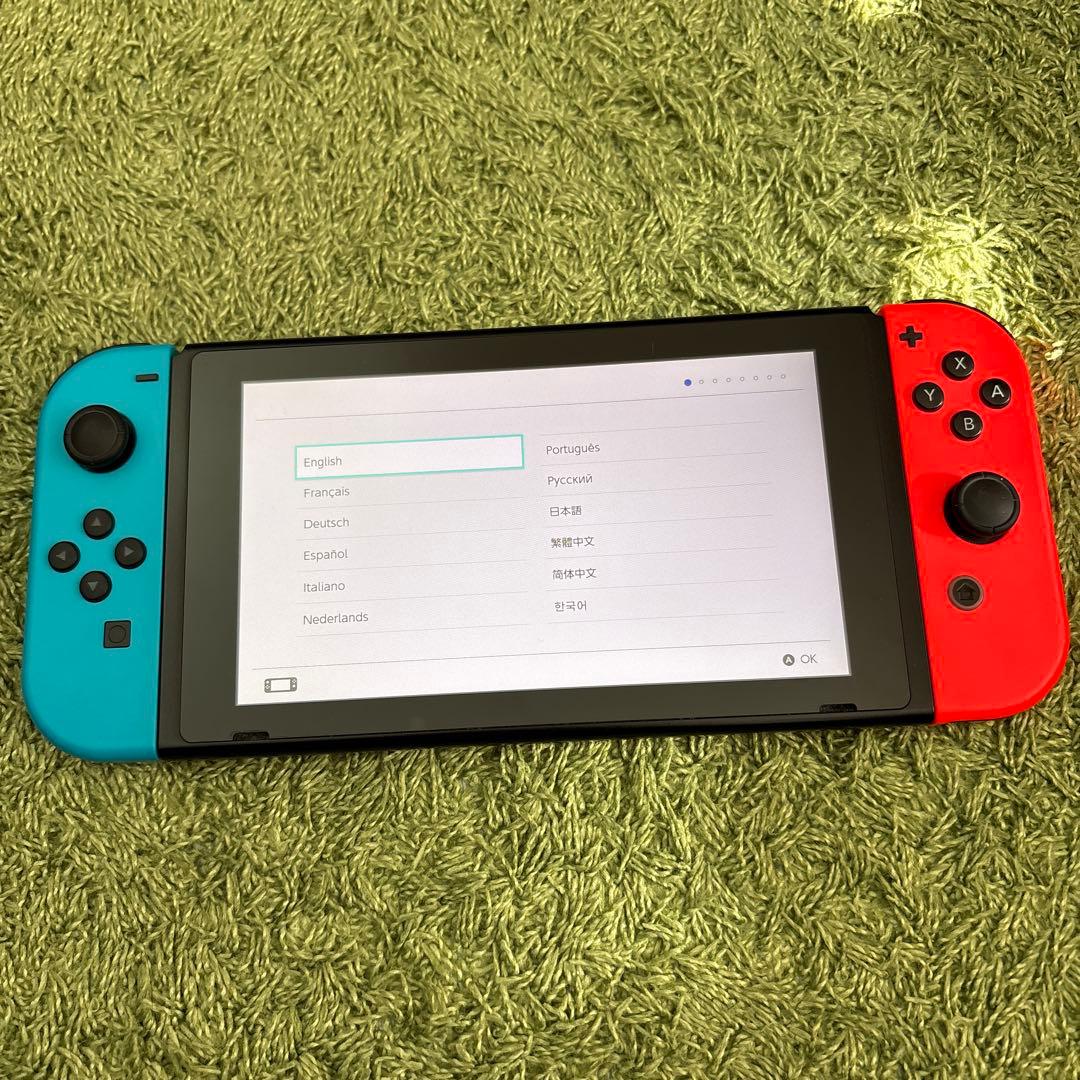 ジャンク品　Nintendo Switch ネオンブルー/レッド 本体