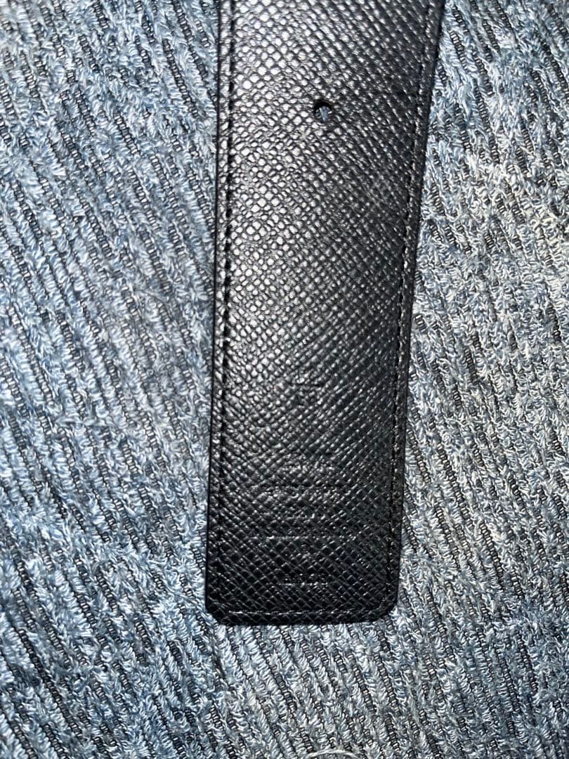 最終価格Louis Vuitton 黒 レザーベルト モノグラム
