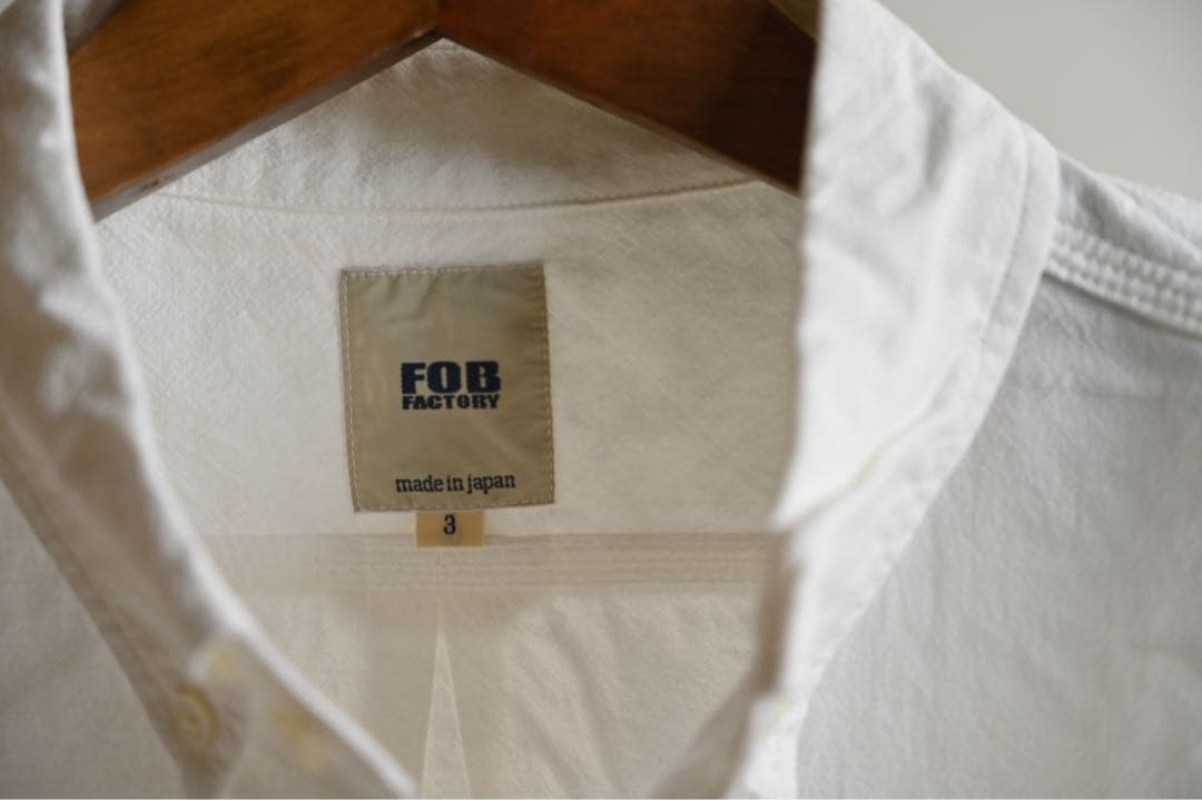 未使用　MADE IN JAPAN / FOB ボタンダウン長袖シャツ Lサイズ