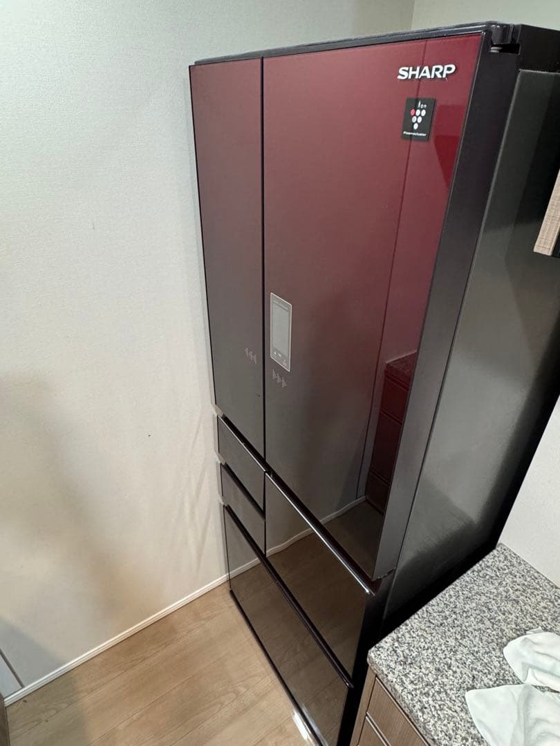 SHARP 502L 冷蔵庫　2022年製　SJ-AF50H-R タッチ開閉ドア