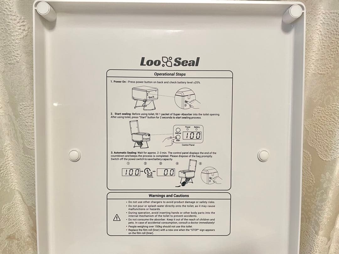 【新品/未使用】車載・非常用　自動ラップ式トイレ 『Loo Sealルーシール』