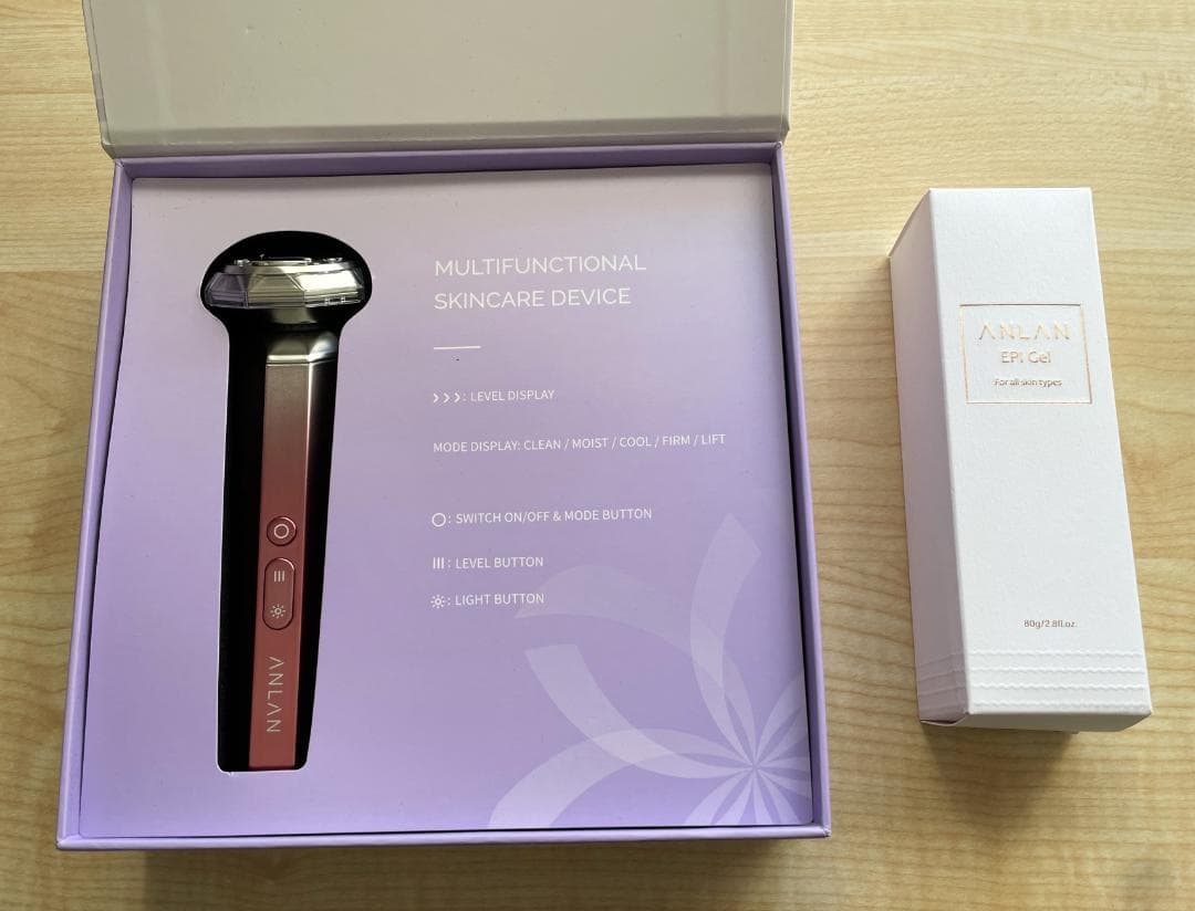 ANLAN RF温冷美顔器 リフトアップ + EPI GEL付き