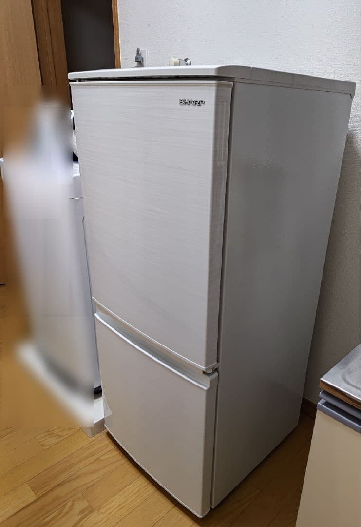 SHARP どっちもドア SJ-D14F-W 冷蔵庫 137L