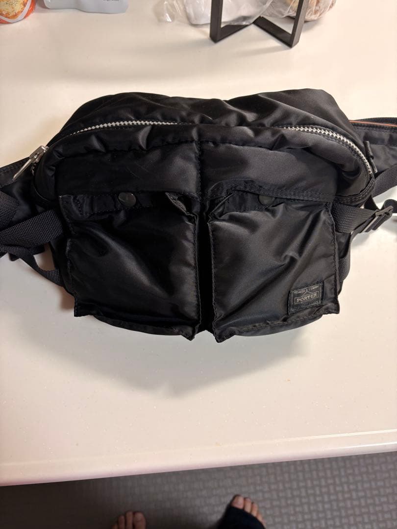 ポーター タンカー ボディバッグ ウエストバッグ ブラック