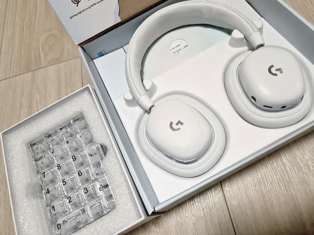 Logitech G735 ワイヤレスヘッドホン ホワイト クリアテンキー