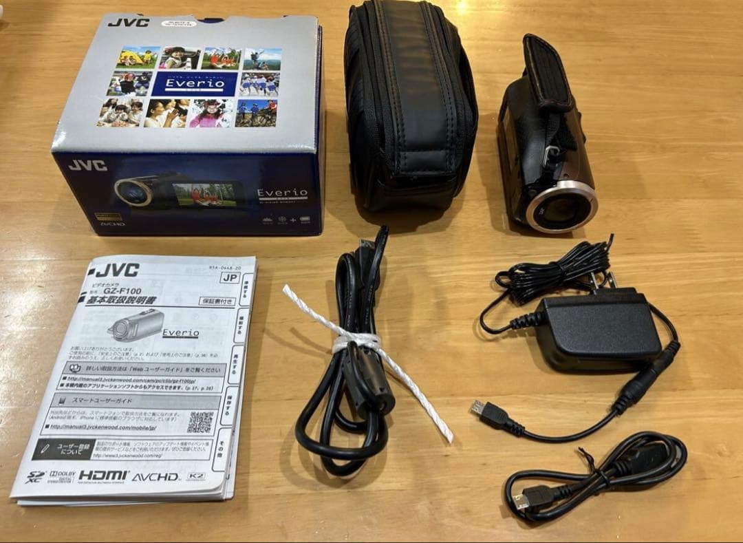完動品　美品　JVC Everio GZ-F100-T フルHDビデオカメラ