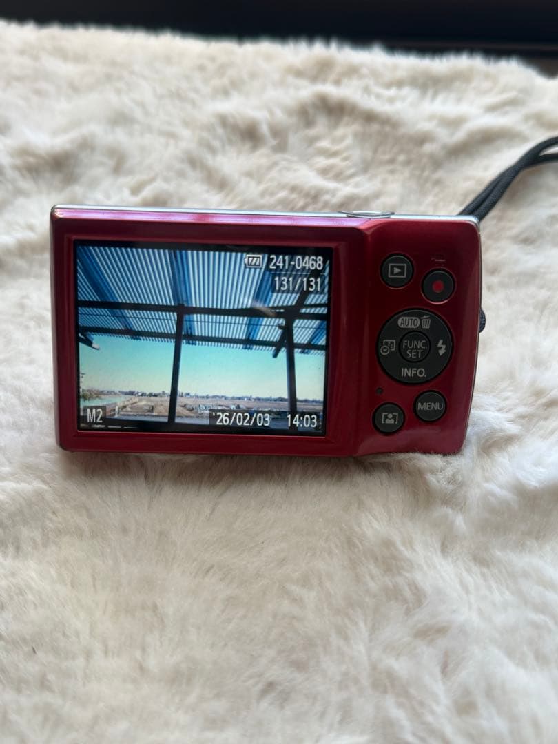 動作確認済 Canon キヤノン IXY200 イクシー PC2333 赤