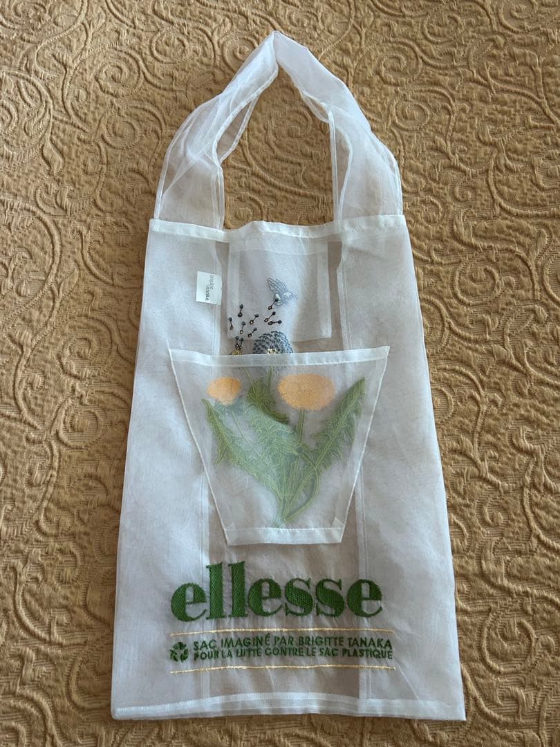 ellesse×brigitte tanakaコラボお花屋さんバッグたんぽぽ