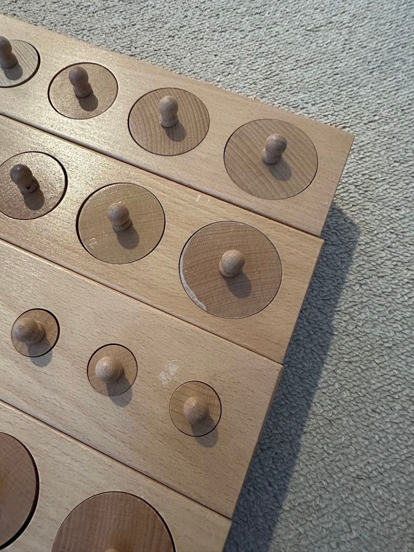 木製 知育玩具 円柱さし