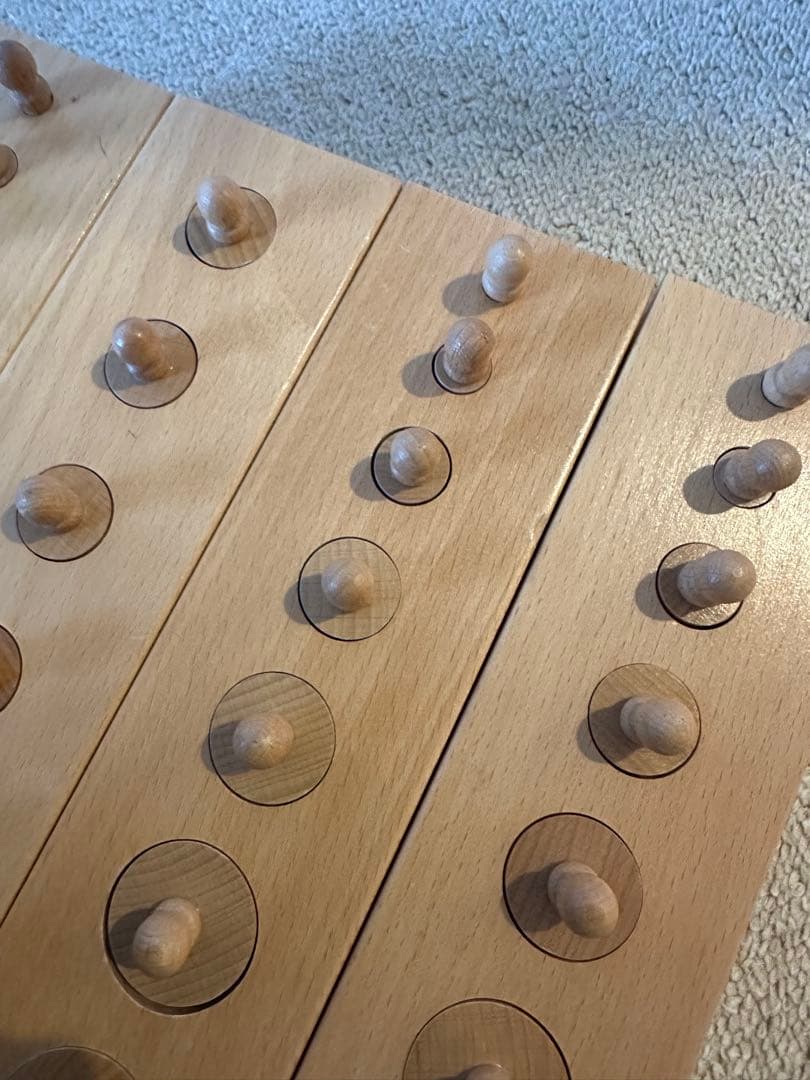 木製 知育玩具 円柱さし