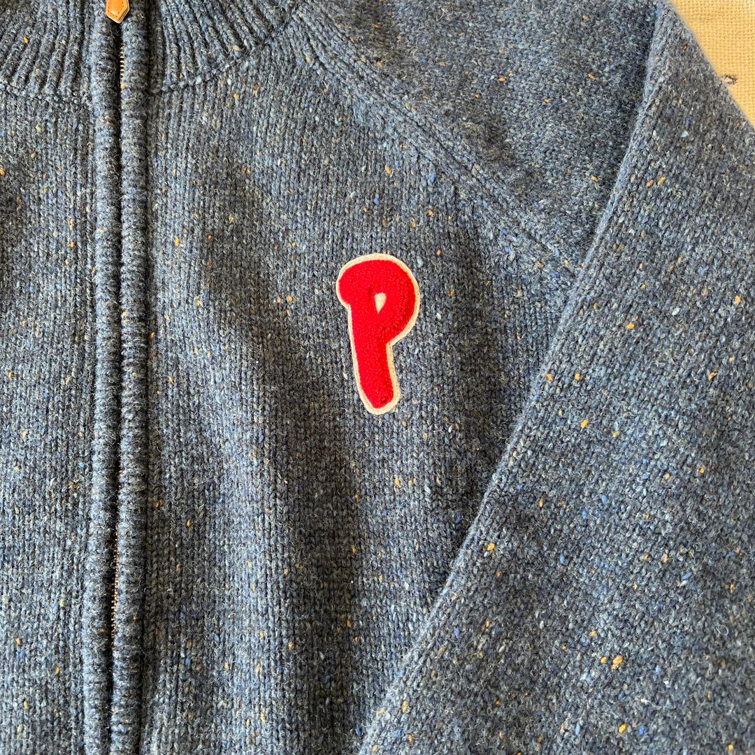 Papas ジップアップ　ニットセーター　新品未使用
