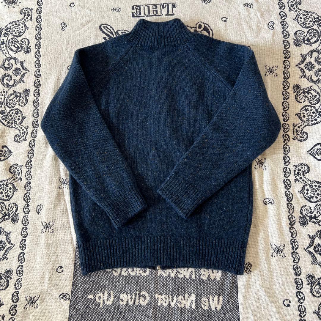 Papas ジップアップ　ニットセーター　新品未使用