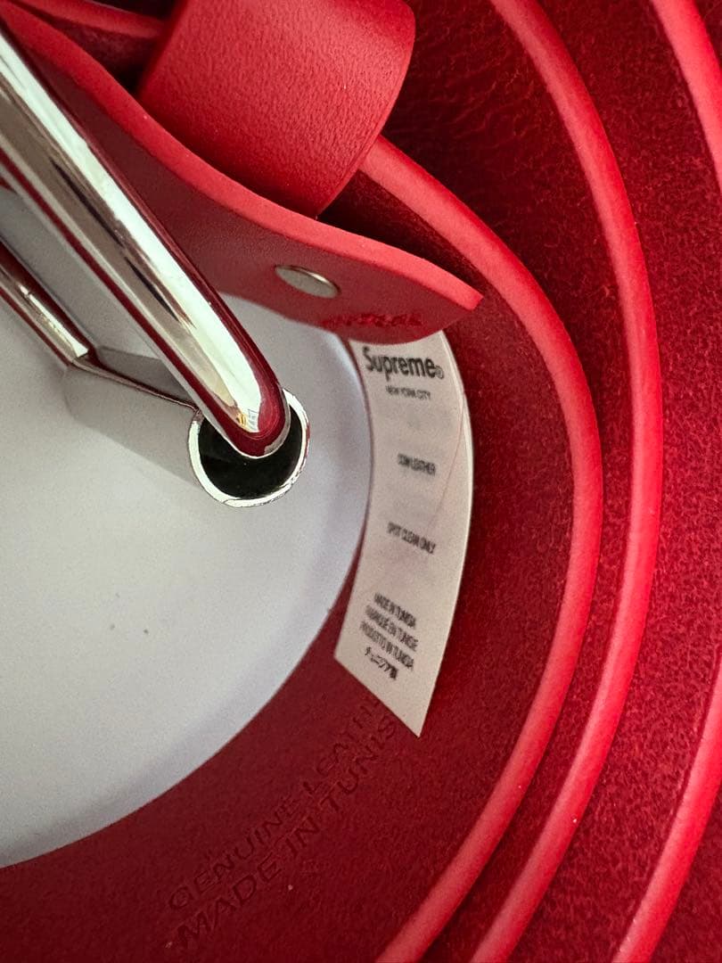 シュプリーム　supreme ベルト 25FW レッド　Lサイズ 新品未使用