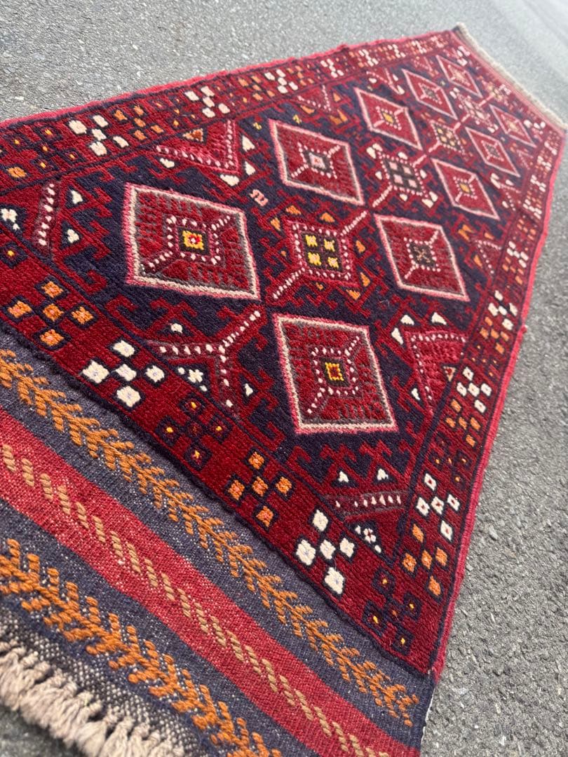 ペルシャ 手作り ランナー ラグ