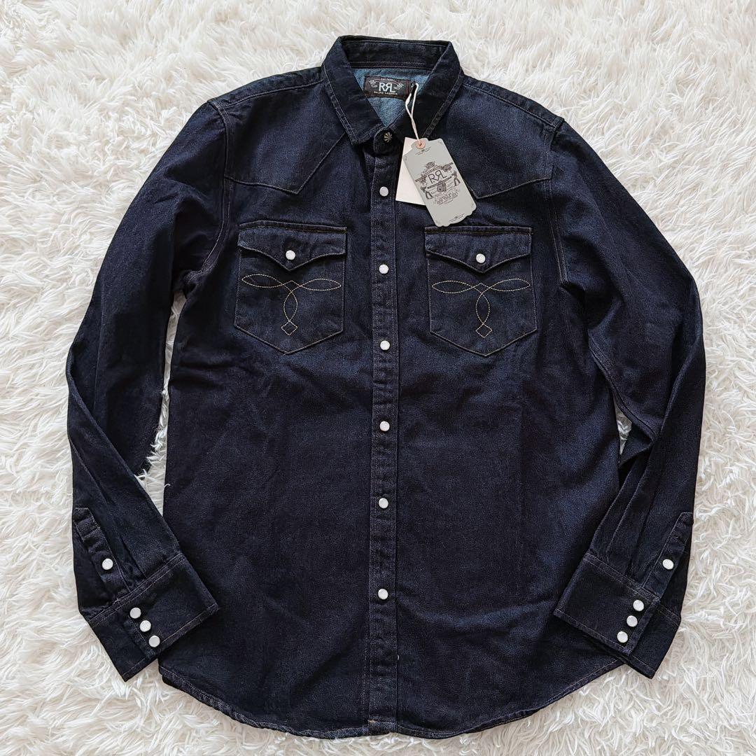 タグ付き✨XLサイズ RRL ラルフローレン デニム ウエスタンシャツ スナップ