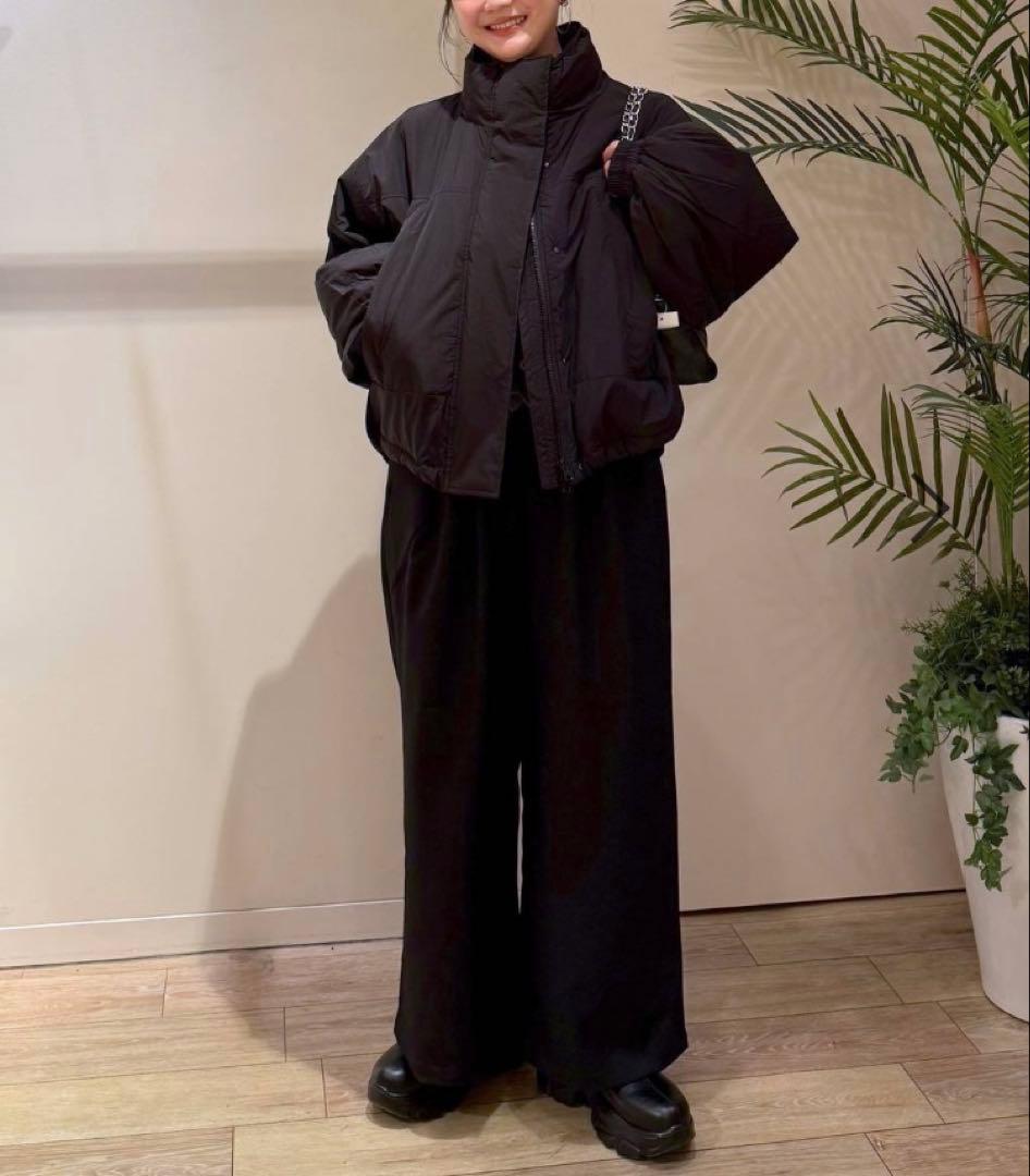 【新品タグ付き】LOWRYS FARM モンスターショートコート ブラック