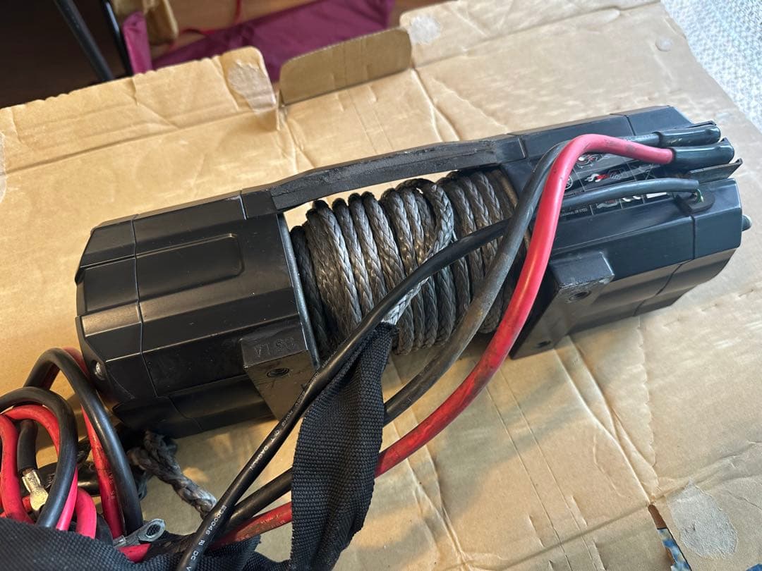 WARNウインチ AXON 55-S (5500lb)+ジムニー取付け専用ステイ