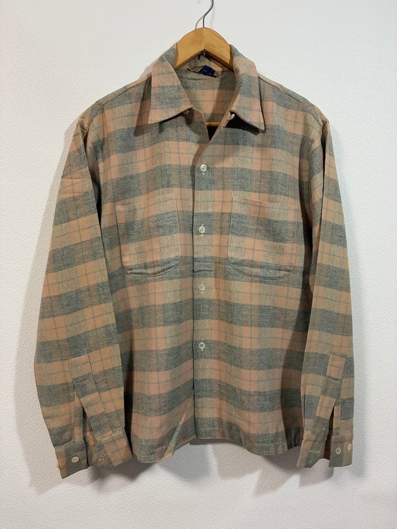 【レアカラー】50s ビンテージシャツ 雰囲気抜群　フルオリジナル ロカビリー