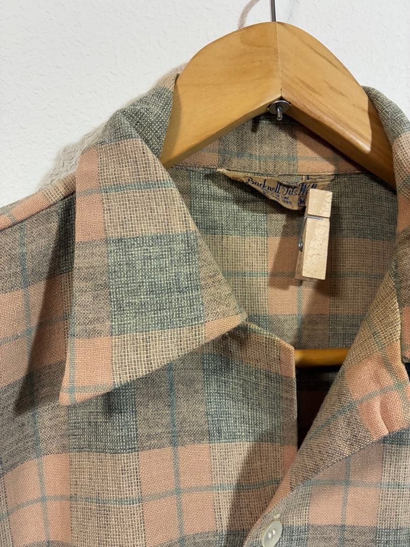 【レアカラー】50s ビンテージシャツ 雰囲気抜群　フルオリジナル ロカビリー