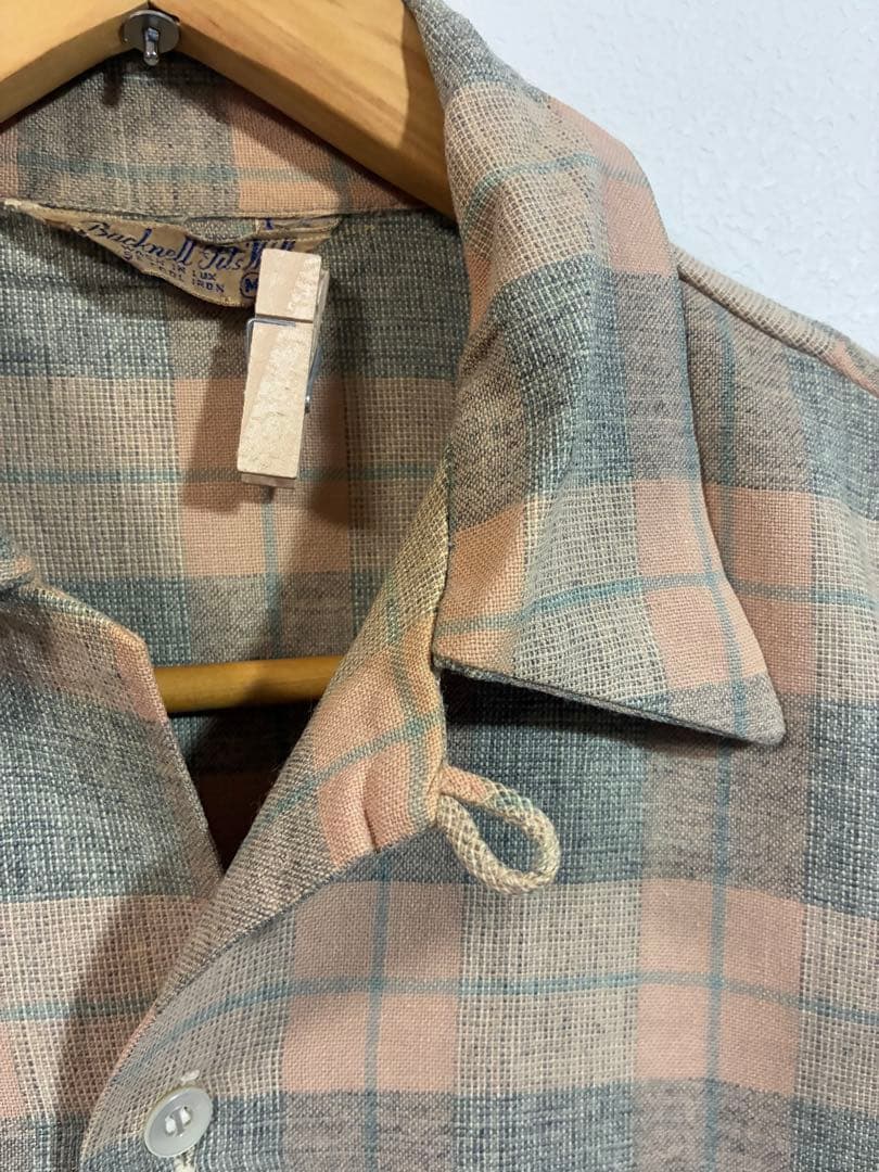 【レアカラー】50s ビンテージシャツ 雰囲気抜群　フルオリジナル ロカビリー