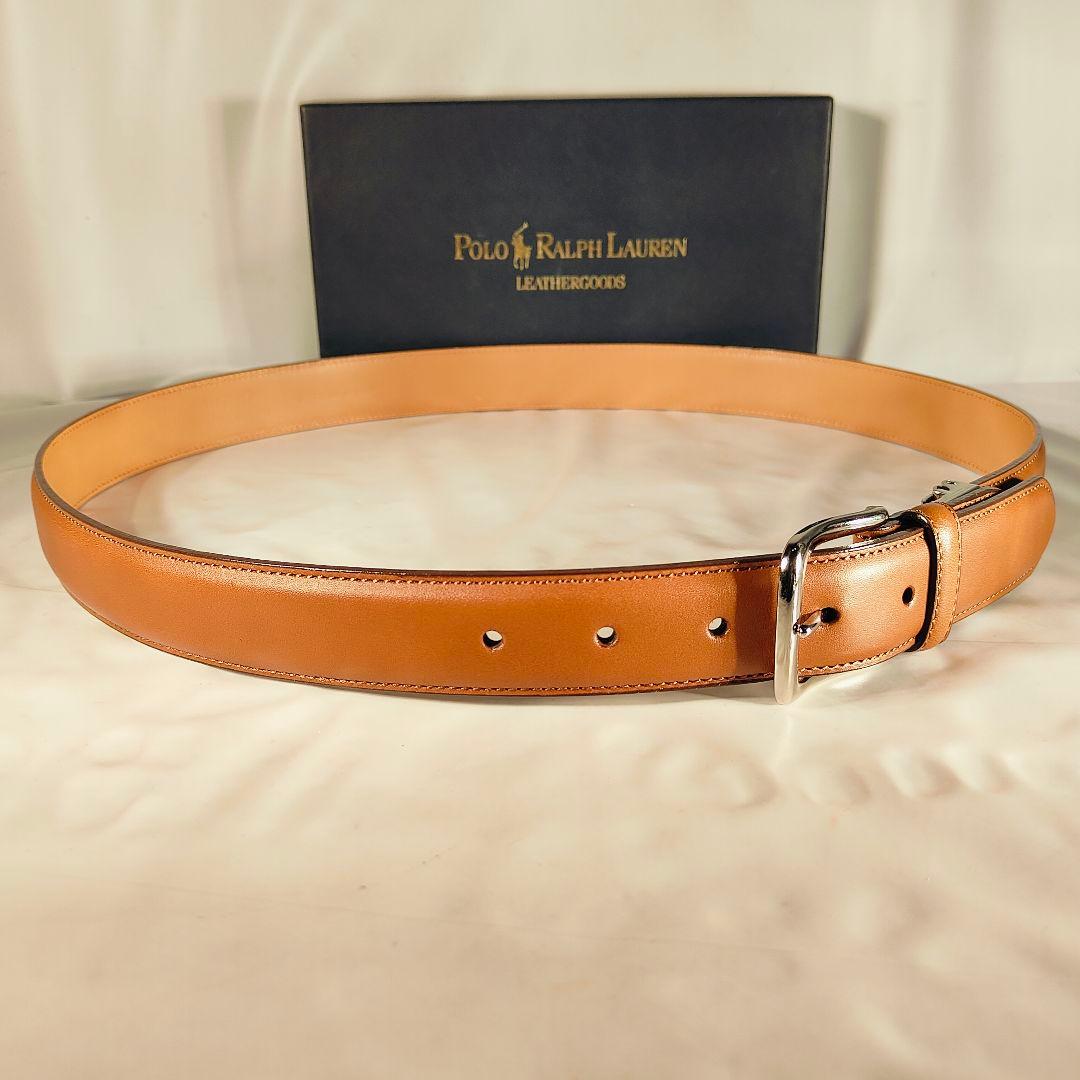 【新品未使用】PRL RALPH LAUREN 高級カーフレザー ドレスベルト