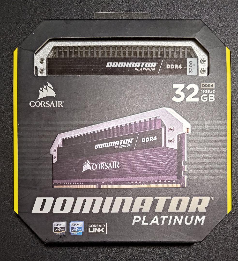 メモリー Corsair DOMINATR PLATINUM 32gb