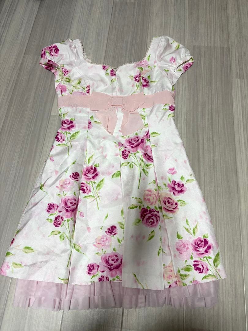 ジーザスディアマンテ JESUS DIAMANTE ぼかし薔薇柄 ワンピース