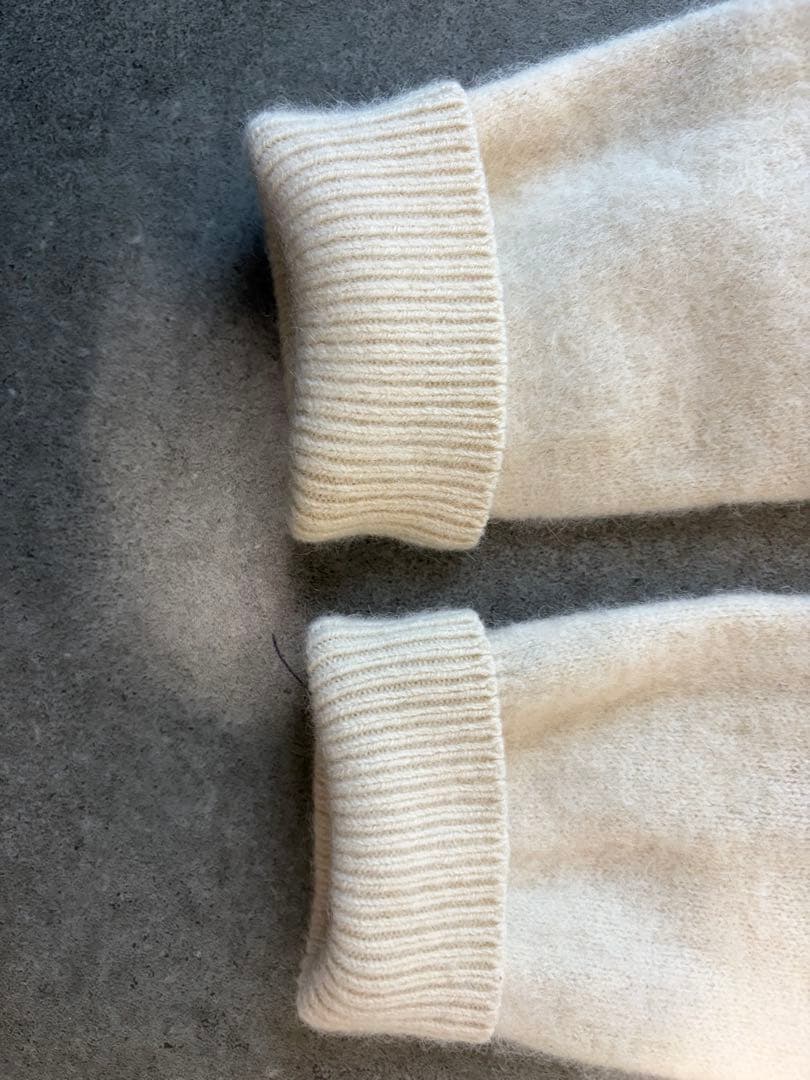 美品　UNITED ARROWS ラクーン カシミヤ クルーネックニット