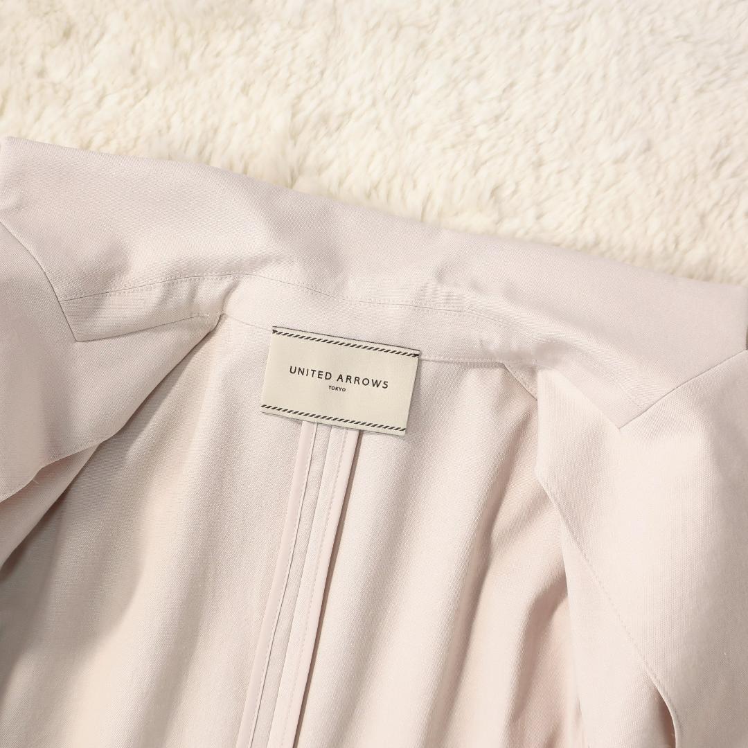 ユナイテッドアローズ パンツ スーツ セットアップ ダブルブレスト 綿麻混 36