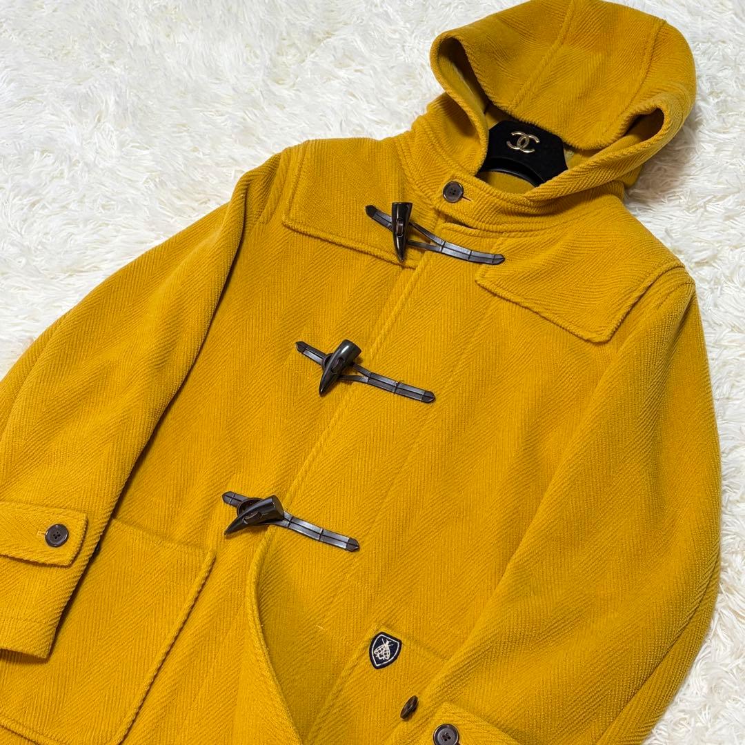 Orcival オーシバル ダッフルコート ヘリンボーン マスタードイエロー 1