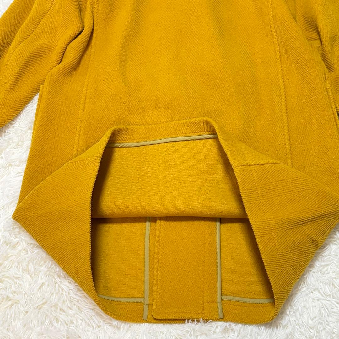 Orcival オーシバル ダッフルコート ヘリンボーン マスタードイエロー 1