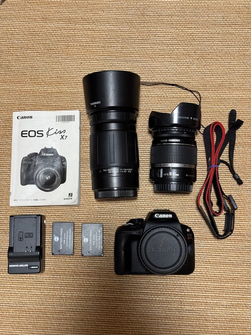 Canon EOS Kiss X7 + レンズ2本　訳あり激安‼️