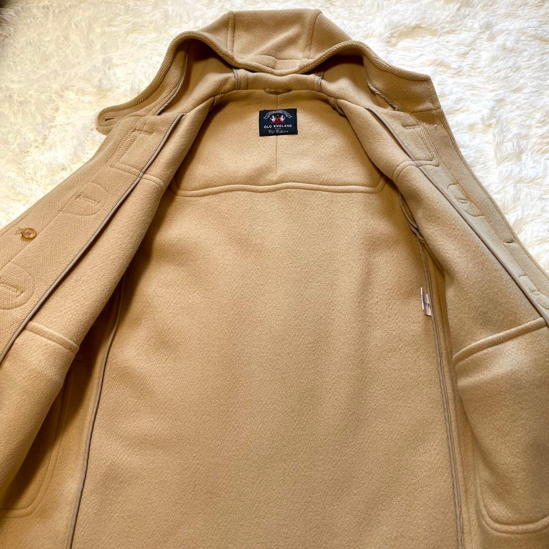OLD ENGLAND ムーアブルック　ロング丈 ダッフルコート ヘリンボーン